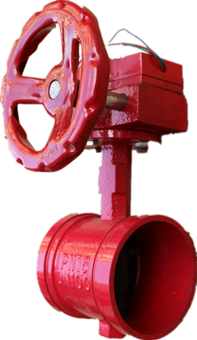 沟槽涡轮信号蝶阀(图1)